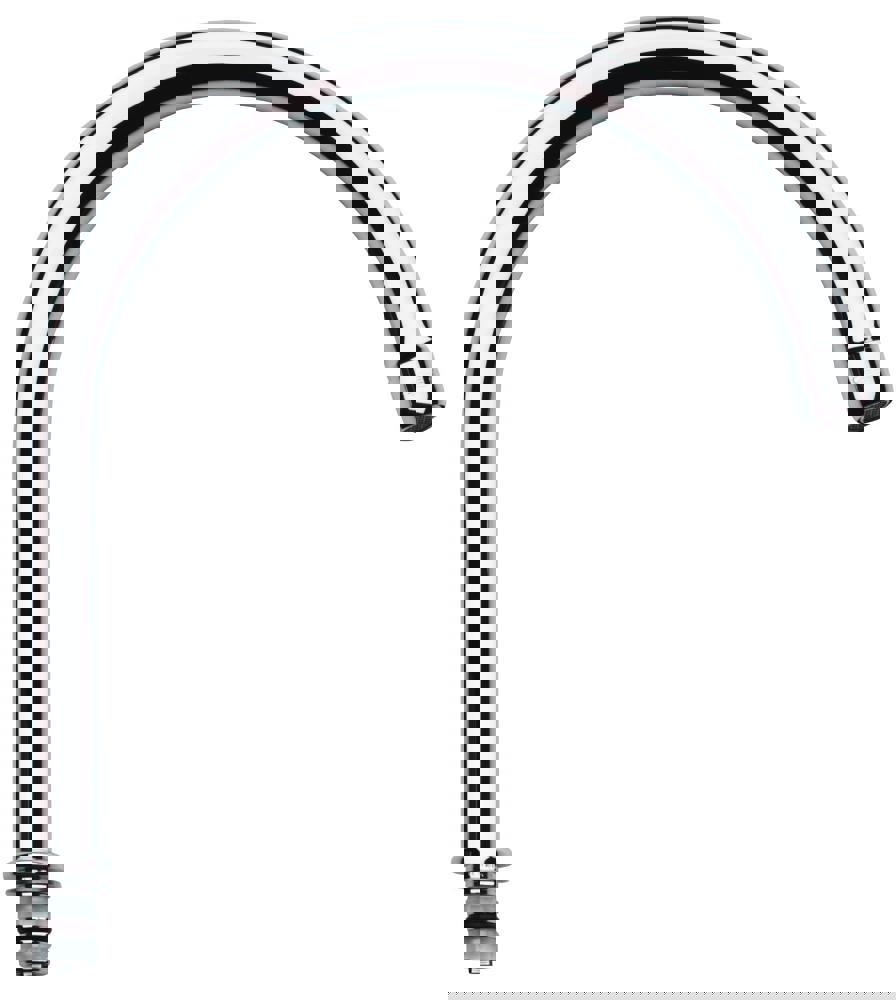 bovenuitloop draaibaar chroom grohe