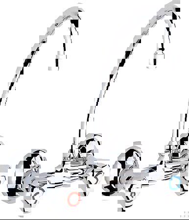 bovenuitloop draaibaar chroom grohe