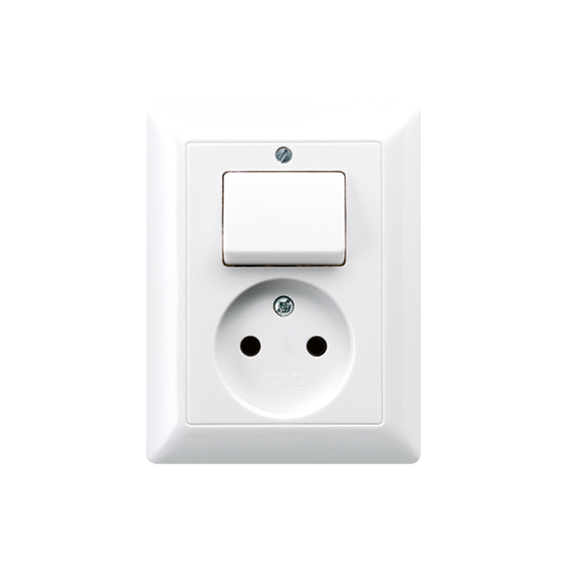 Contactdoos+Schakel Inbouw Jung - AS500 AS5546EU ALPINE WIT