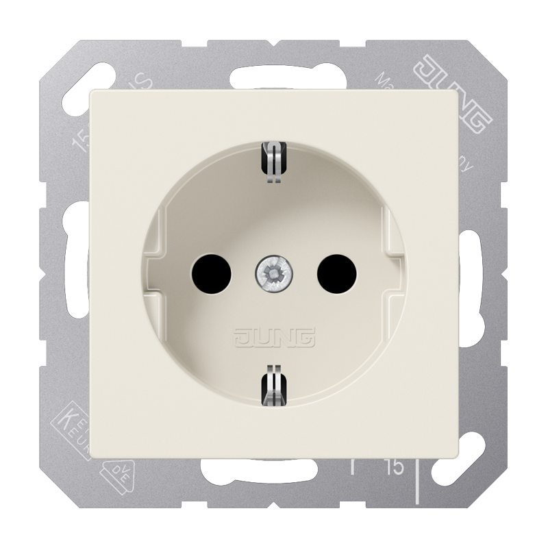 Wandcontactdoos Inbouw Enkel Jung - AS500 A1520N CRÈME