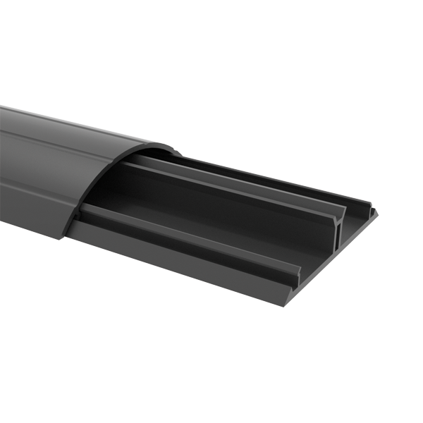 Vloerleidingkanaal Ggk - 12X50MM ZWART 2M