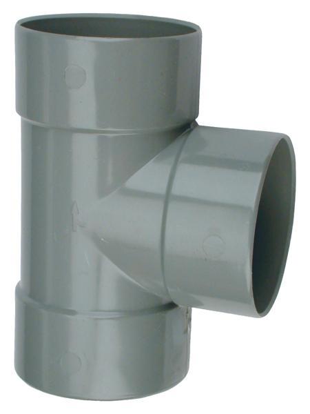 T-stuk pvc grijs wavin