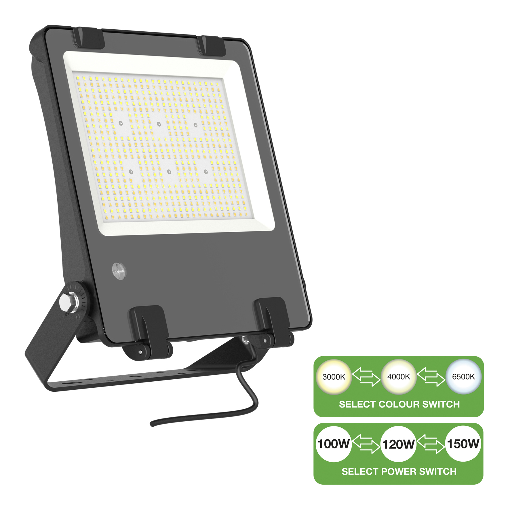 Bouwlamp Floodlight Led Klasse I Bailey - SWITCH 150W/21000Lm/IP66