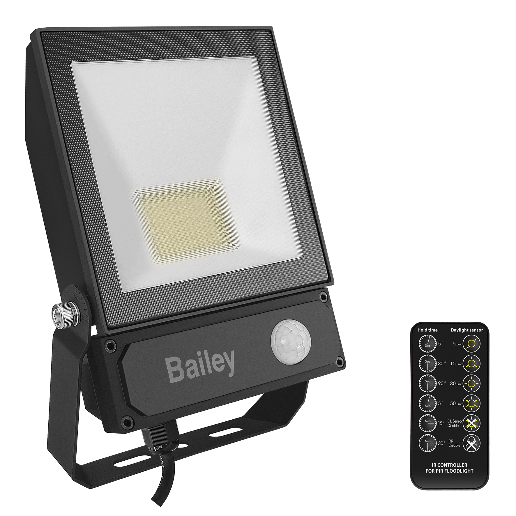 Bouwlamp Floodlight Led Klasse I Bailey - SLIM II 50W/5100Lm/IP65/CRI:79
