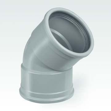 bocht pvc grijs buitenriolering