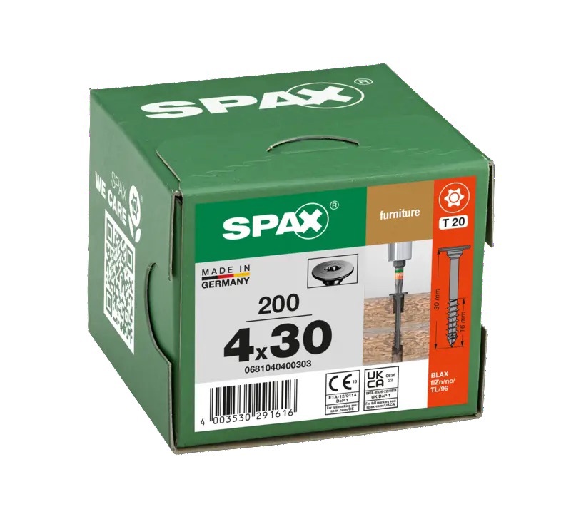 corpusschroef zwart spax-3