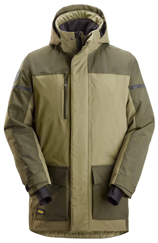 Parka Isolerend Allroundwork Snickers - 1801 KHAKI GROEN XS