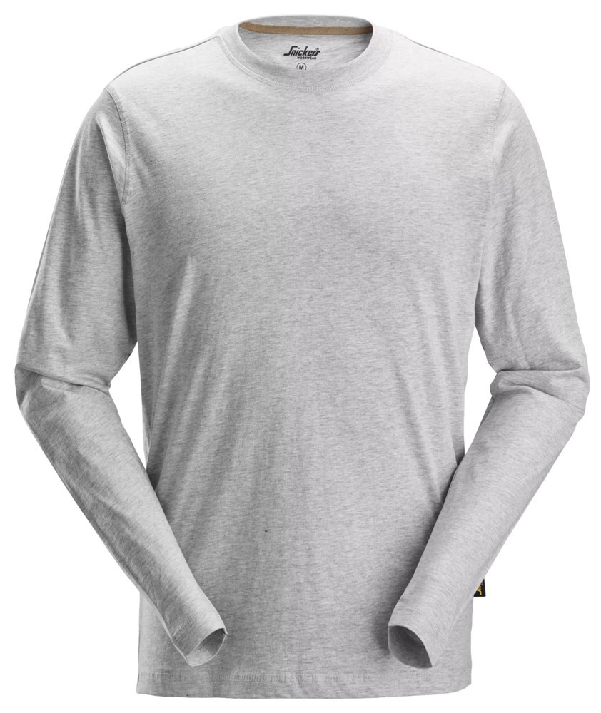 T-Shirt Lange Mouw Classic Snickers - 2496 GRIJS M