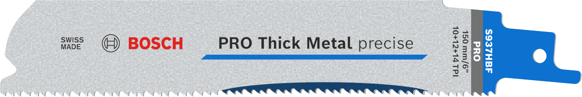 Reciprozaagblad Bosch Endurance H. Metal - S937HBF 150X1.1MM SET à 5 ST