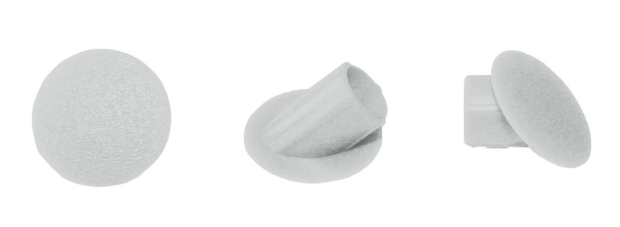 Afdekkappen Lamello - CLAMEX LICHTGRIJS RAL 7035 45°