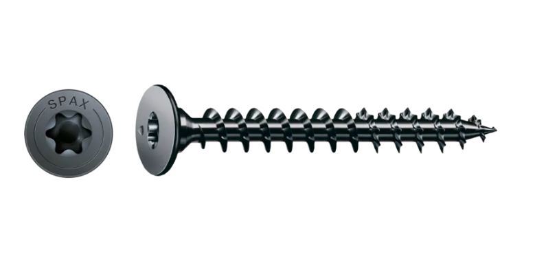 Achterwandschroef Zwart Spax - 3.0X30MM TK T10 BLAX