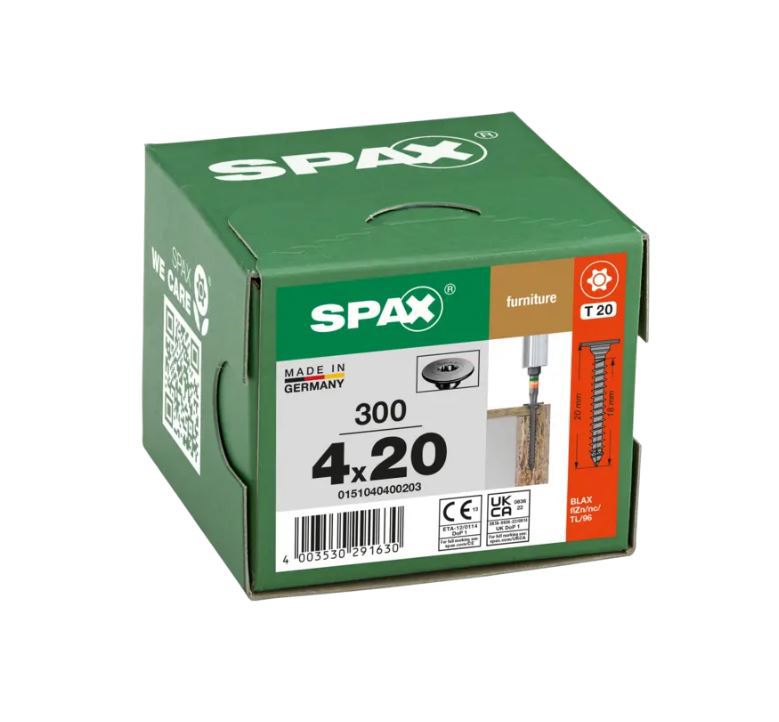 achterwandschroef zwart spax-3