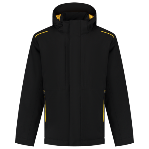 Jack Winter Tech Shell Accent Tricorp - 402703 ZWART/GEEL XL