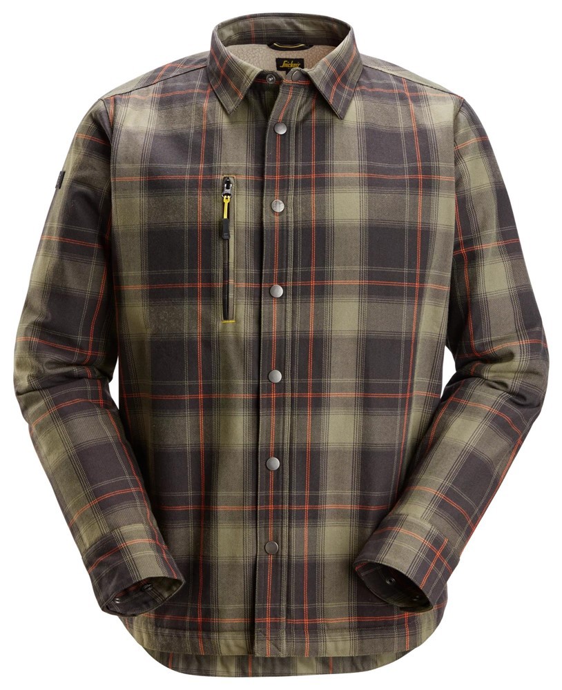 Overshirt Allroundwork Snickers - 8522 KHAKI GROEN/ZWART XS