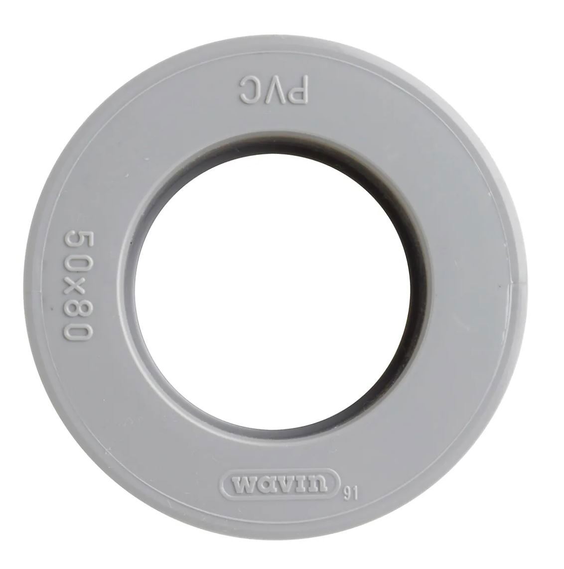 Verloopring Centrisch Pvc Grijs Rwa -  50X 80MM