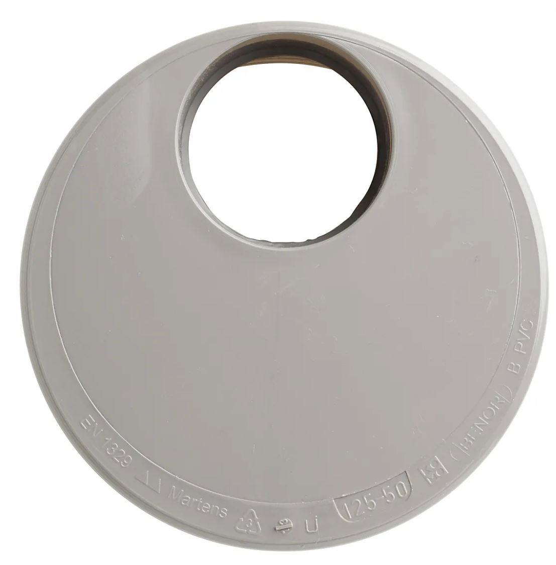 Verloopring Centrisch Pvc Grijs Rwa -  50X 125MM