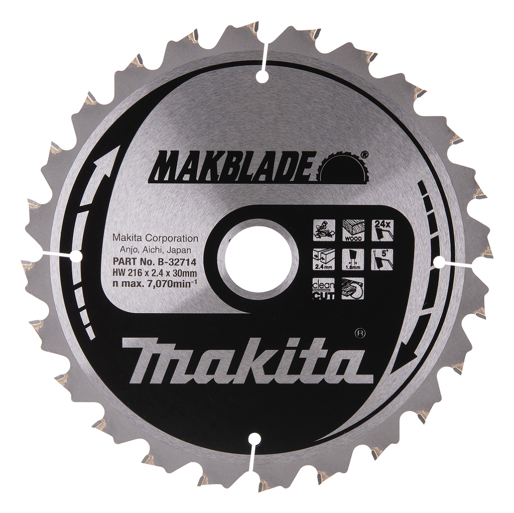 Cirkelzaagblad Hm Makita - 216X2.1X30MM 24T ATB