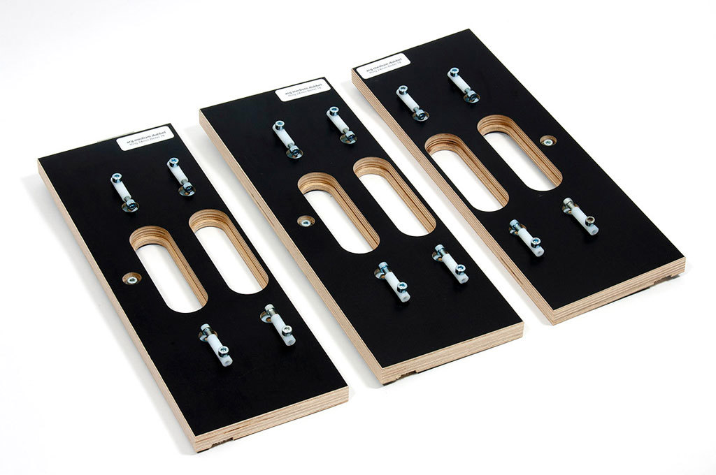 Scharnierfreesmalset Dubbel Riens - ARGENTA MEDIUM SET à 3 STUKS