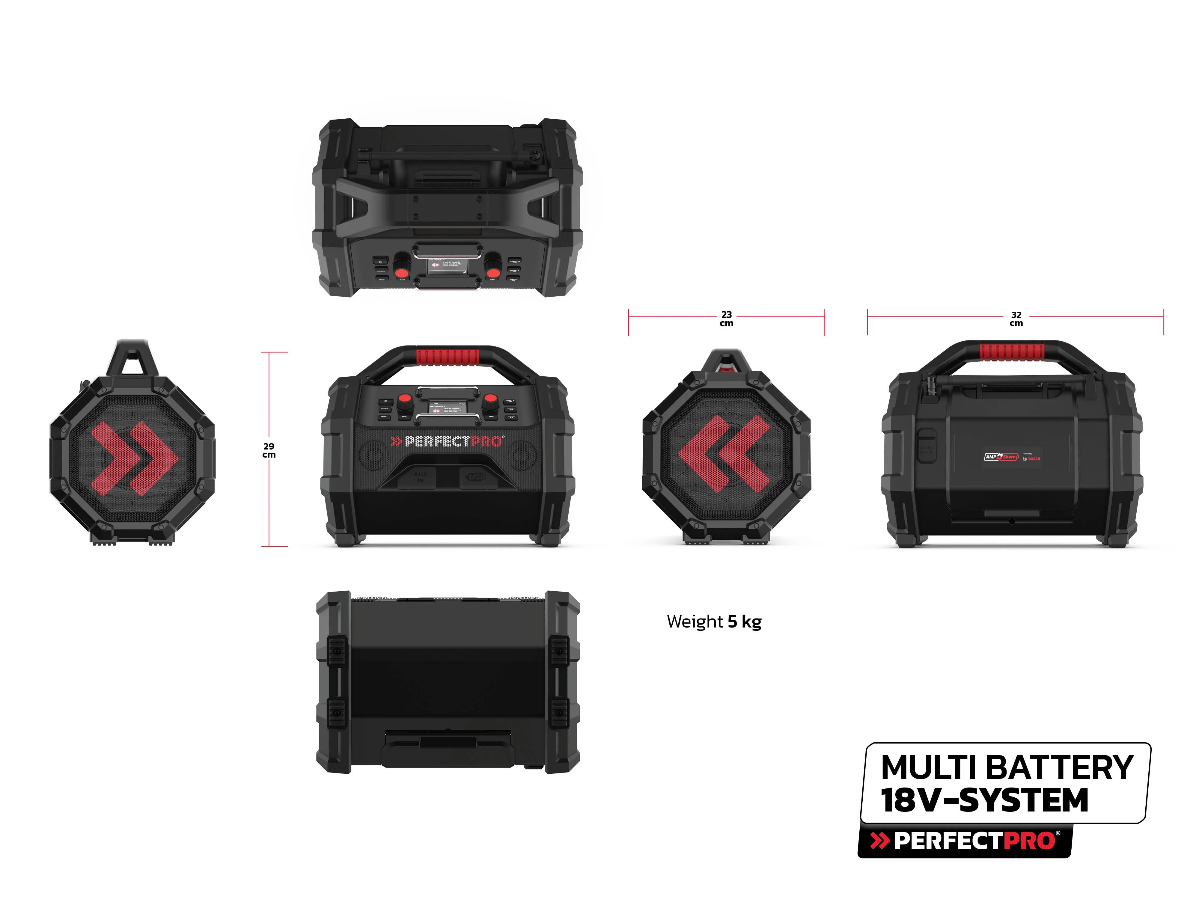 radio multi-battery perfectpro-12