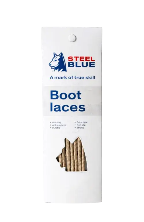 Veters Rond Steel Blue - 160CM ZAND