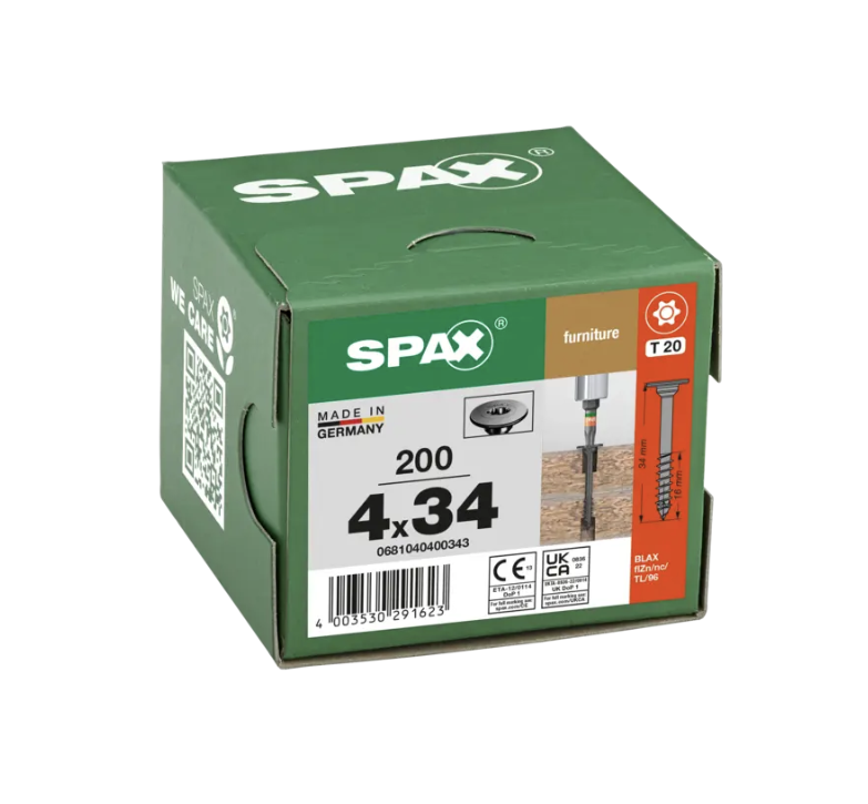 corpusschroef zwart spax-3