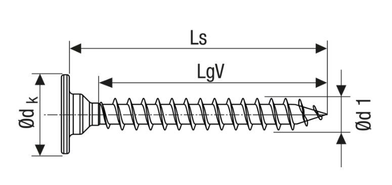 achterwandschroef zwart spax-5