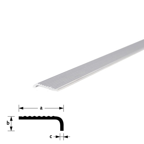 trapkantprofiel aluminium brute