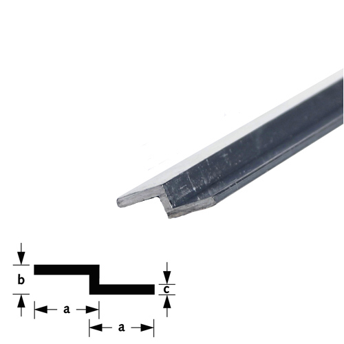 Z-profiel aluminium brute