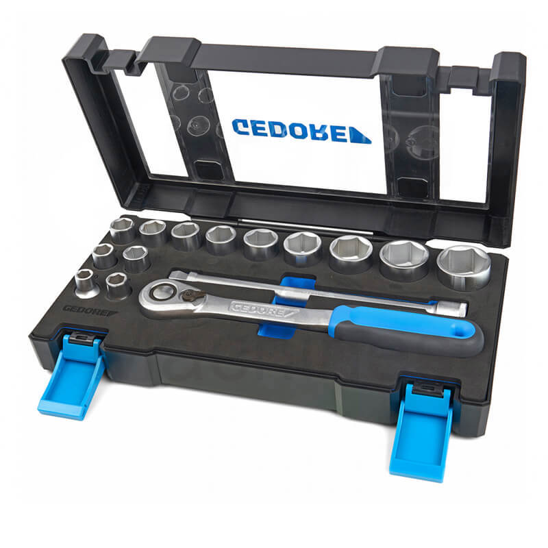 Dopsleutelset Zeskant Gedore - 19 DMU-20 15-DELIG 1/2''