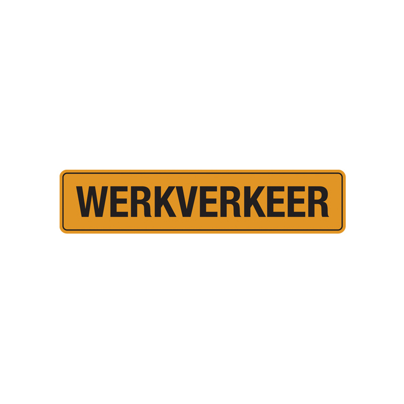 werkverkeer sticker vinyl