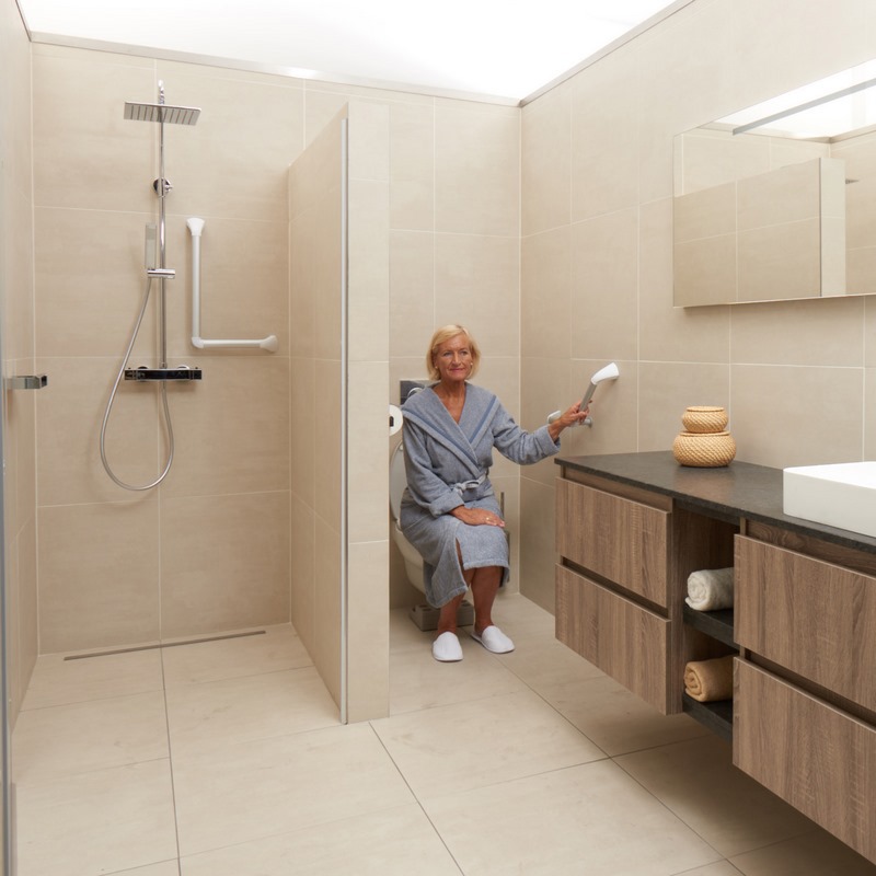 wandbeugel wit/aluminium secucare-5