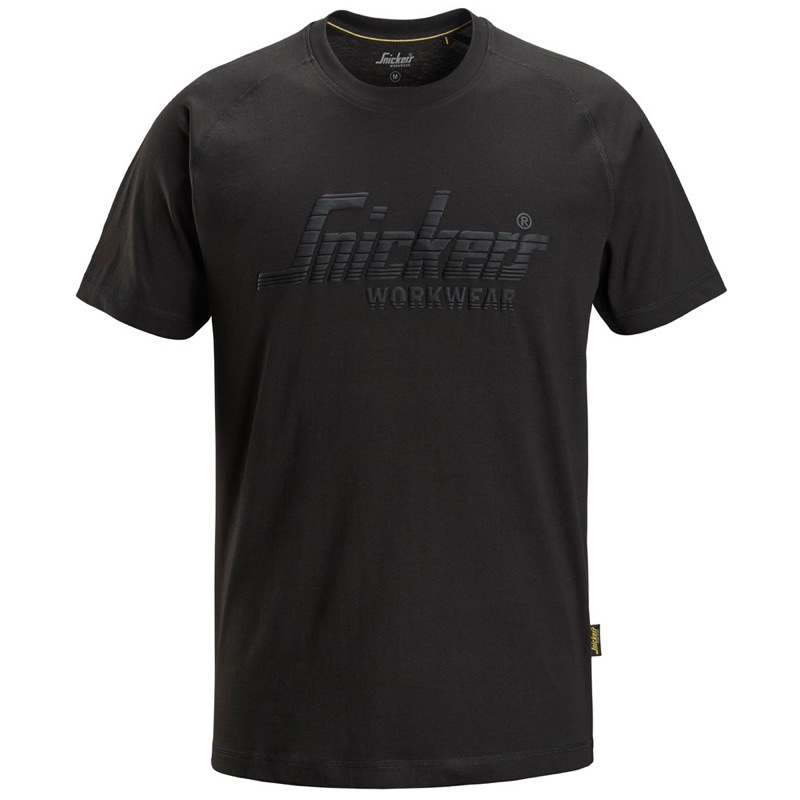 T-Shirt Logo Snickers - 2590 ZWART 3XL