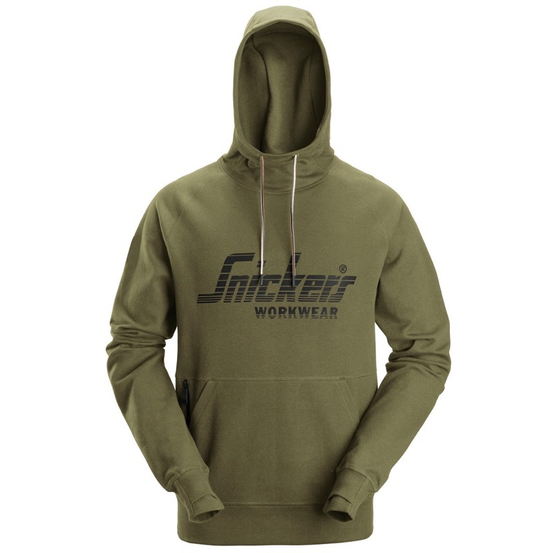 Sweatshirt Logo Hoodie Snickers - 2894 KHAKI GROEN XL