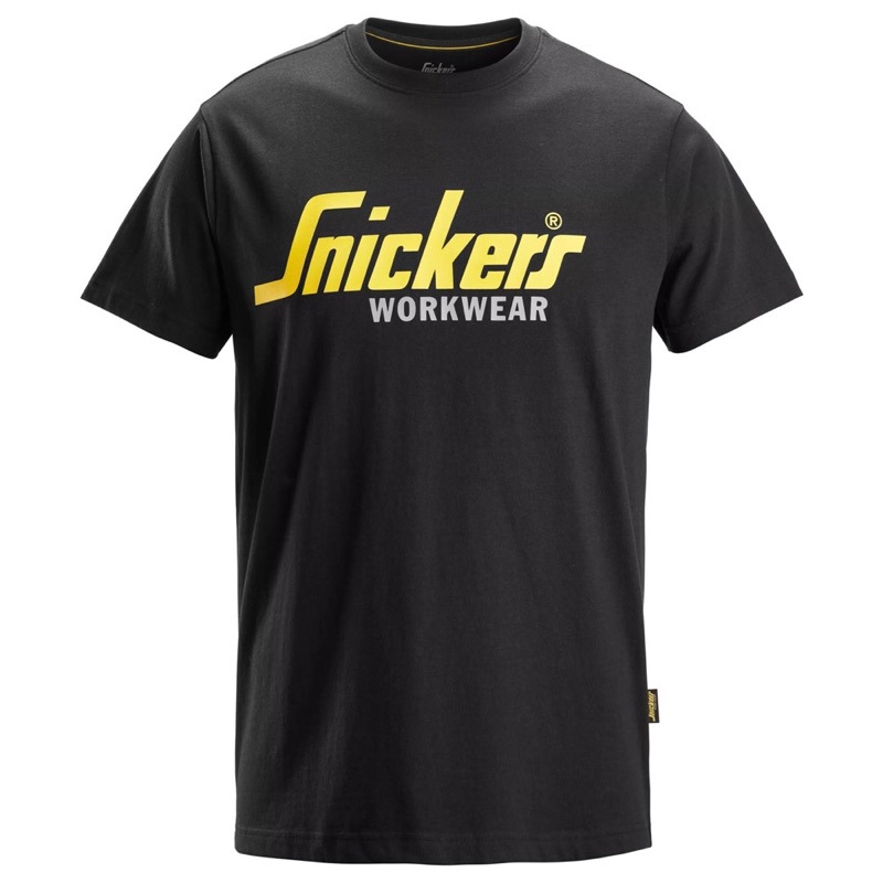 T-Shirt Logo Snickers - 2586 ZWART L