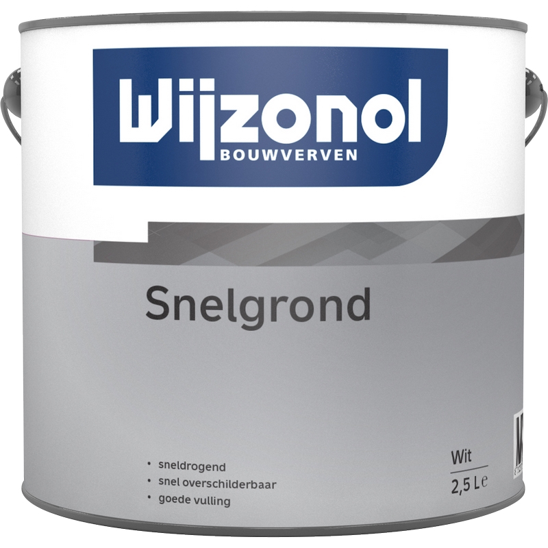 Grondverf Wit Snel Wijzonol - 2500ML