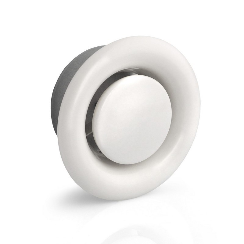 Luchtventiel Kunststof Wit - IT120N Ø185MM