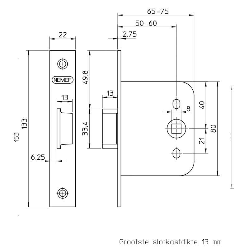 deurslot insteek loop nemef-5