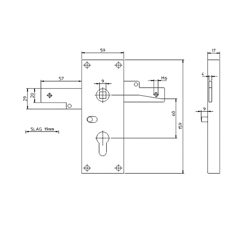 garagedeurslot opbouw pc nemef-4
