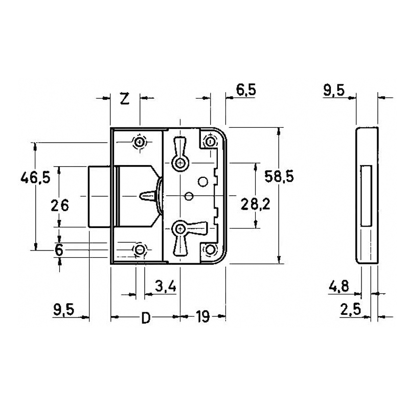 meubelslot vernikkeld junie-5