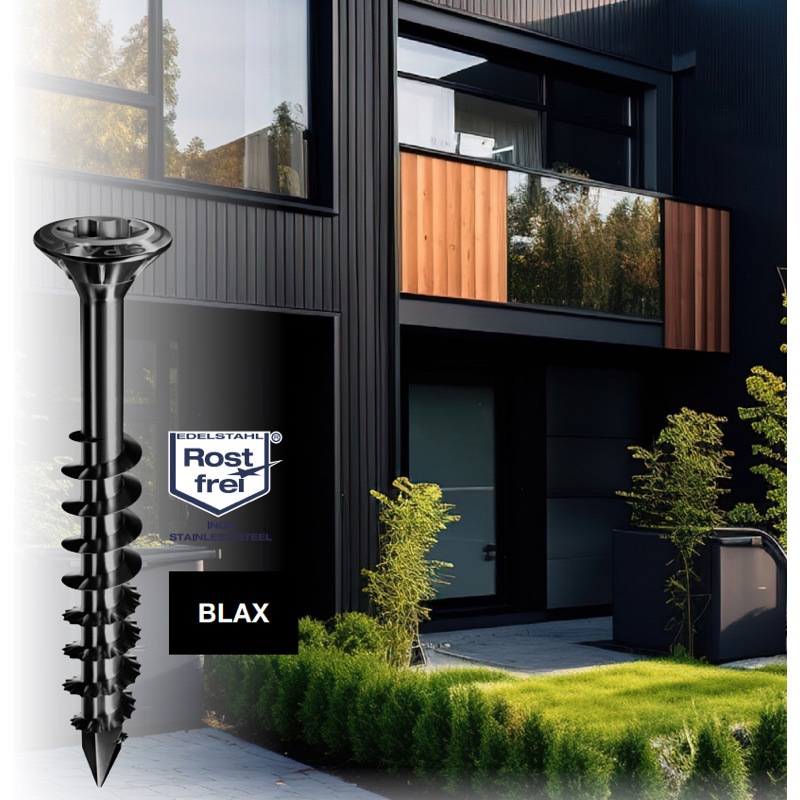 gevelschroef zwart rvs a2 spax-4