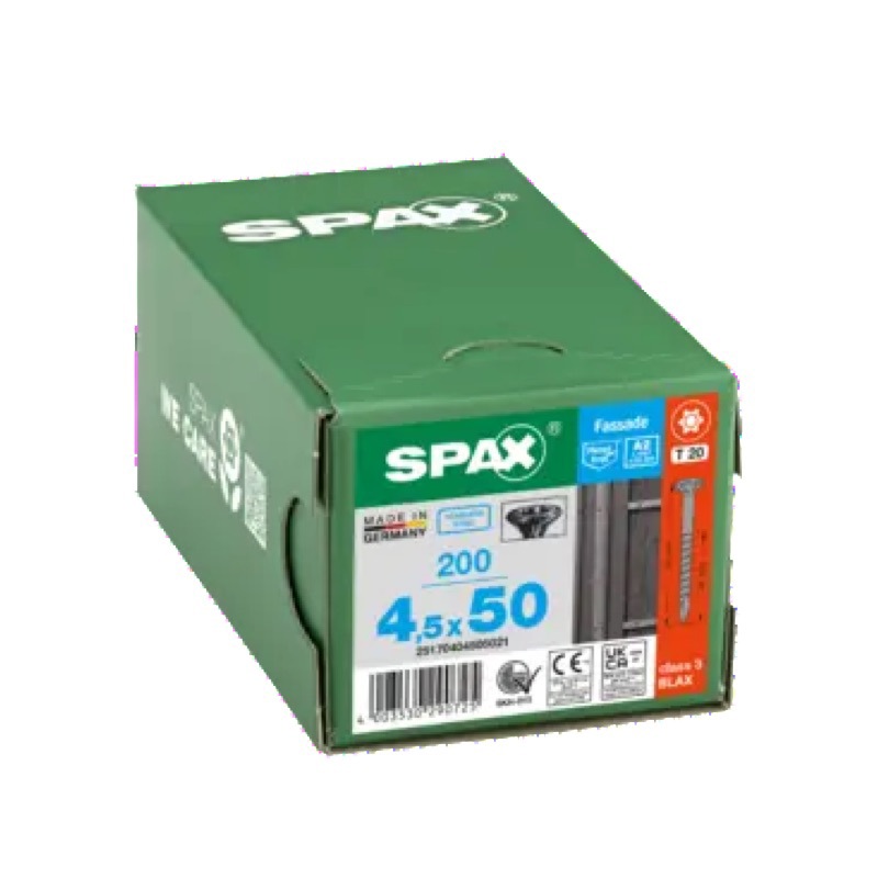 gevelschroef zwart rvs a2 spax-3