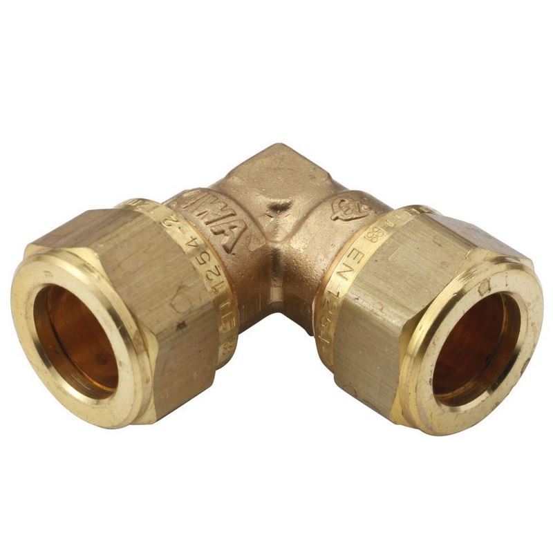 knel kniekoppeling messing