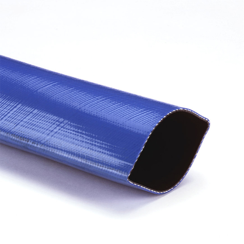 waterslang plat pvc blauw