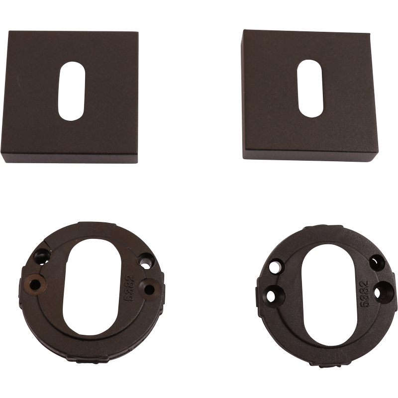 sleutelgatrozet rvs a2 mat zwart oxloc-8