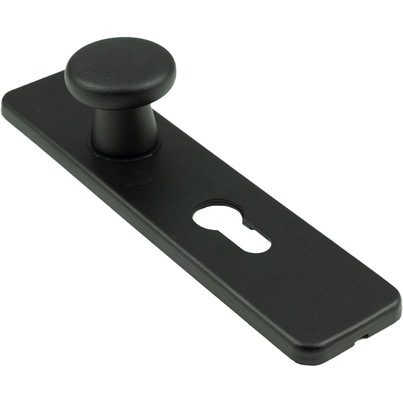 Knopschild Aluminium Mat Zwart Oxloc - SAINT DENIS PC55MM