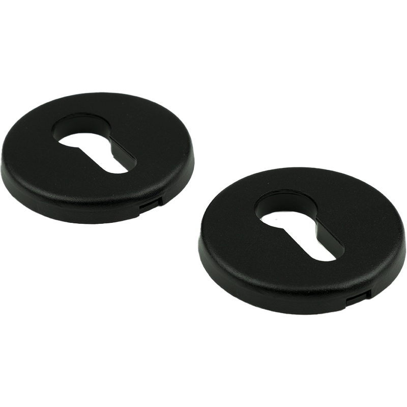 profielcilinderrozet alu mat zwart oxloc