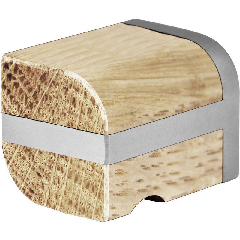 Meubelknop Rvs/Eiken - TWO PB22M