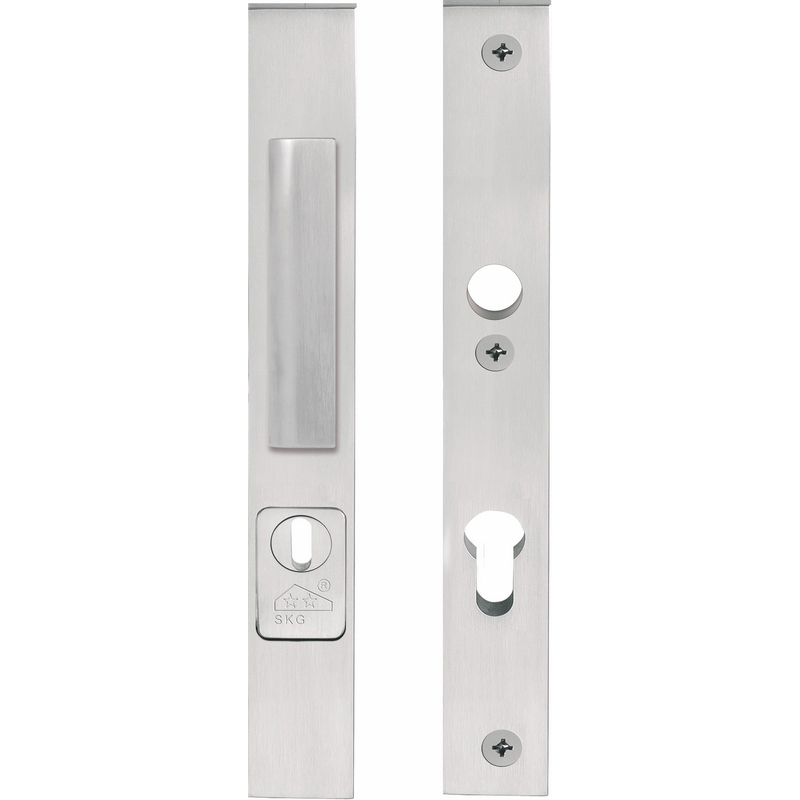 Voordeursmalgarnituur Rvs - TWO PB23-28KT SKG***