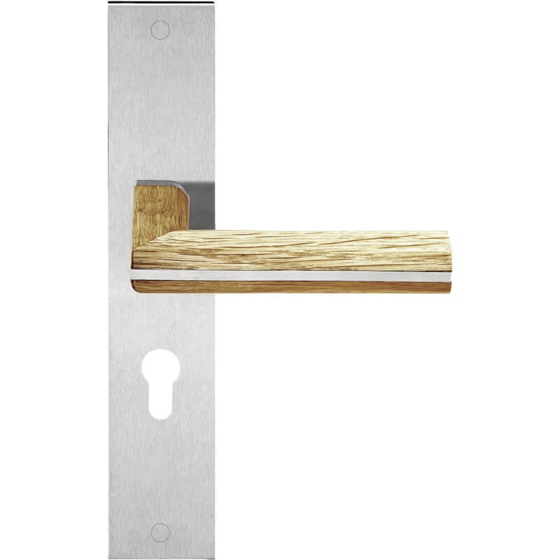 Deurkruk Rvs/Eiken - TWO PBL22P236 PC55MM