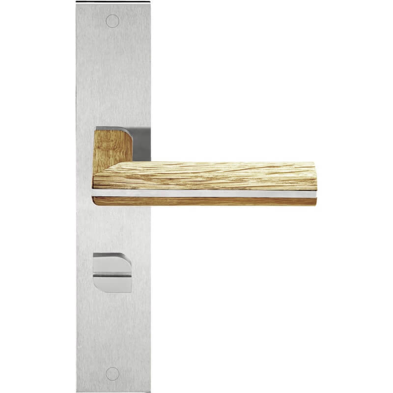 Deurkruk Rvs/Eiken - TWO PBL22P236 WC63/8MM